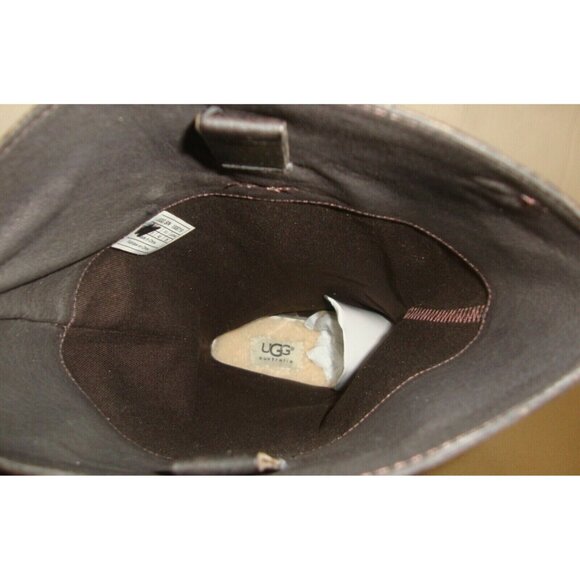 UGG Cassis Lodge Leather Tall Riding Style Boots Women's Size US 9 NEW - Picture 7 of 8